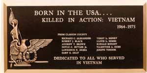 bronze military plaque peace